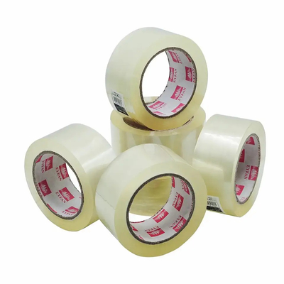 कार्टन सीलिंग उपयोग के लिए 45mic 48mm 100y BOPP चिपकने वाला पैकिंग टेप साफ़ करें
